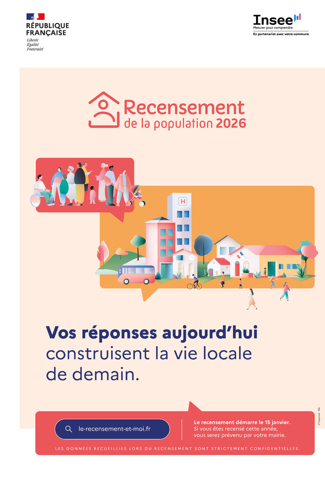 AFFICHE RECENSEMENT 2026